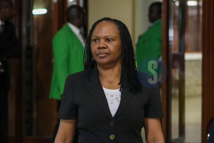 Nairobi CEC for Health, Wellness and Nutrition Anastasia Mutethya during vetting on December 6, 2022