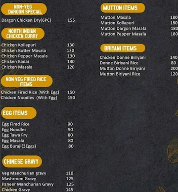 Surabhi Hut menu 