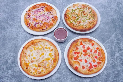 Veg Single Topping Pizza Combo [4 Pizza]