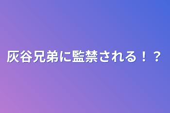 「灰谷兄弟に監禁される！？」のメインビジュアル