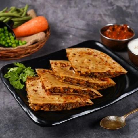 Spicy Mix Veg Paratha