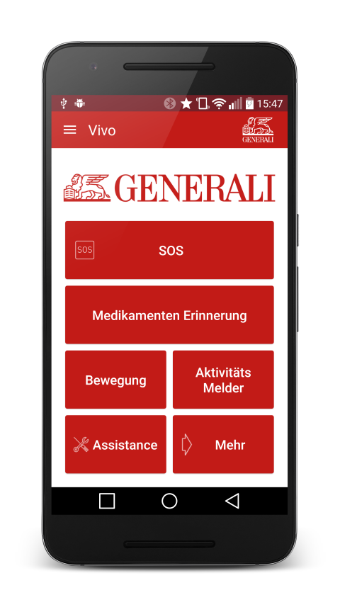 Android application Generali/Vivo screenshort