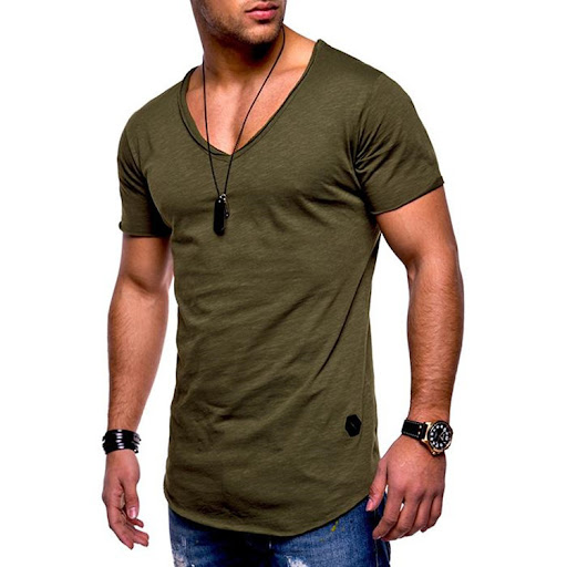Title 3, Mens V Neck Summer Short Sleeved Casual Sports...
