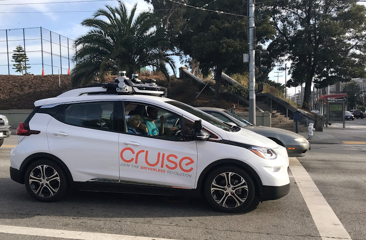 A Cruise self-driving car.