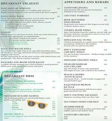 Hinglish - The Colonial Cafe menu 