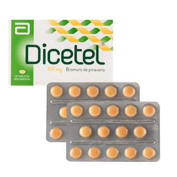 Dicetel Bromuro de Pinaverio 100 mg Abbott Caja x 28 Tabletas  