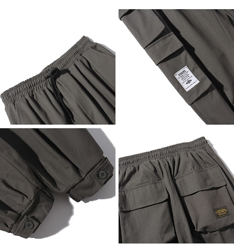 Title 11, Drawstring casual ankle pants with multi-pocket...