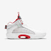 air jordan 35 pf white / metallic silver / fire red