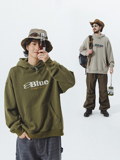 Title 5, Vintage Washed Old Hooded Couples Sweater. Sof...
