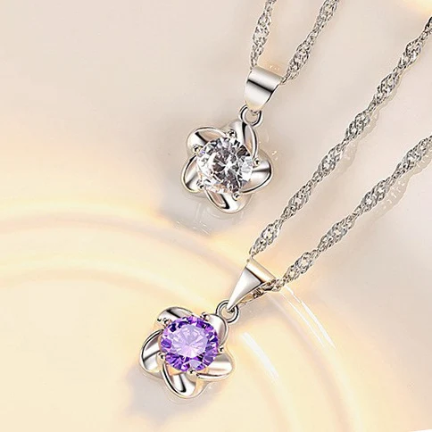 Title 1, Pendentif prune Ingot pour femme, chaîne de cla...