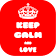 Keep Calm and Love icon