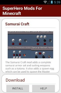 download SuperHero Mods For Minecraft free