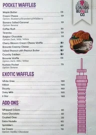 London Bubble Co. menu 1