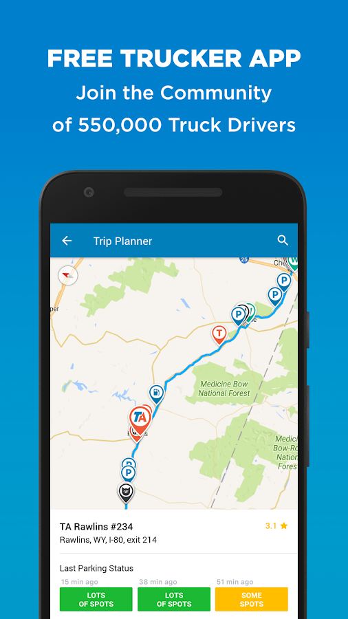 Trucker Path - Truck Stops & Weigh Stations - Android Apps ...