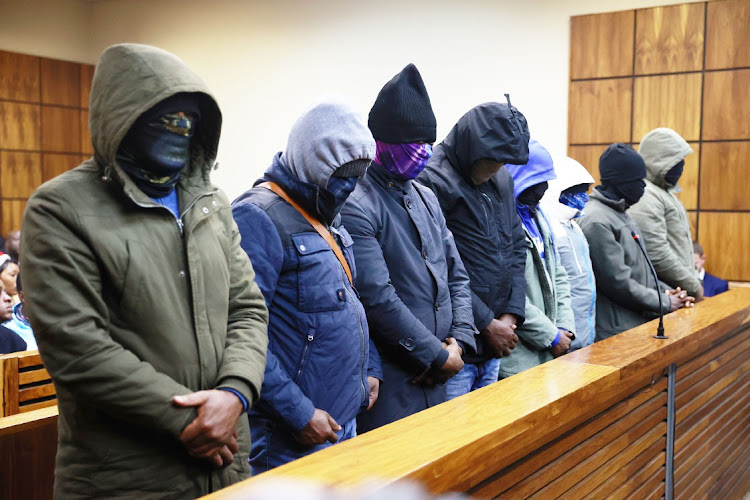 Eight VIP protection unit members appear in the Randburg magistrate's court.