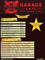 Garage Cafe menu 1