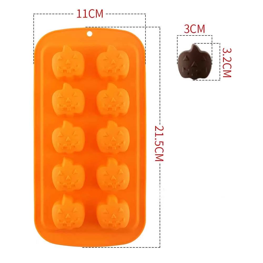 Title 7, Halloween schedel pompoen koekjesvorm. Maak gri...