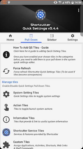 Shortcutter Quick Settings​