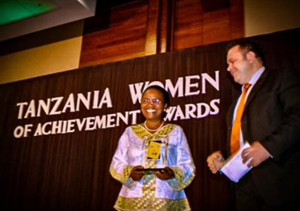 In 2009, Mwaikambo received a Health Achievement Award for her contribution to health care in Tanzania. Picture: Supplied
