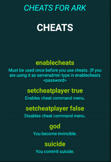 Ark Survival Evolvedのチートコード アンドロイド用 Apk ダウンロード