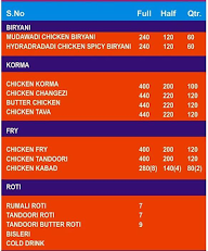 Chacha Biryaani menu 1