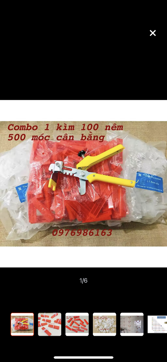 Combo 1 Kìm Bấm 100 Nêm 500 Ke Móc Cân Bằng Ốp Lát Gạch Tùy Chọn Kích Thước