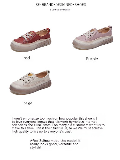 Title 2, Womens Genuine Leather Shallow Mouth Pumps. Co...