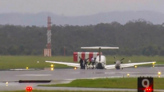 Avion sleteo na aerodrom u Australiji na trup, bez opreme za sletanje