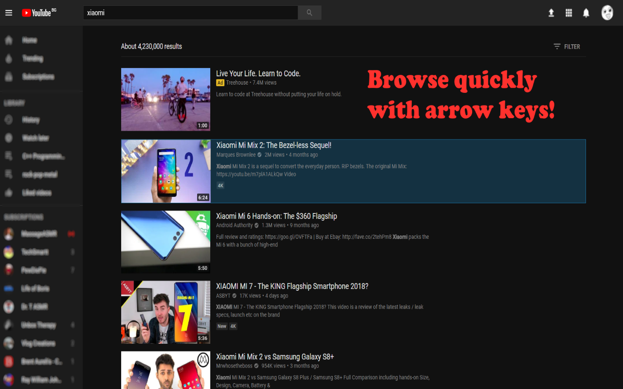 Youtube Search Navigator Preview image 0