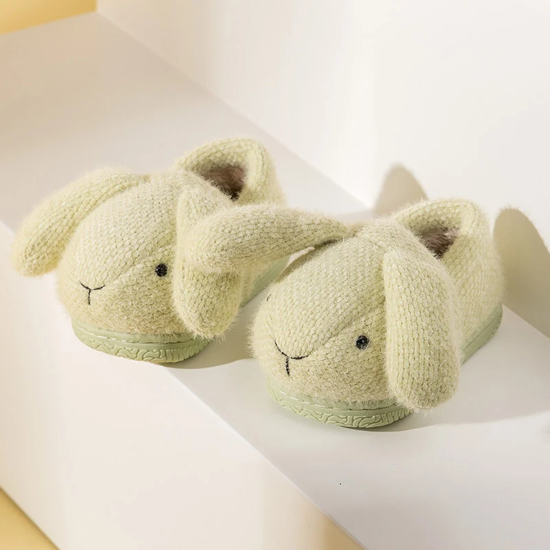 Title 6, Cartoon Rabbit Childrens Cotton Slippers for W...