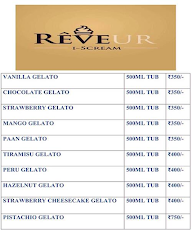 Reveur Iscream menu 1