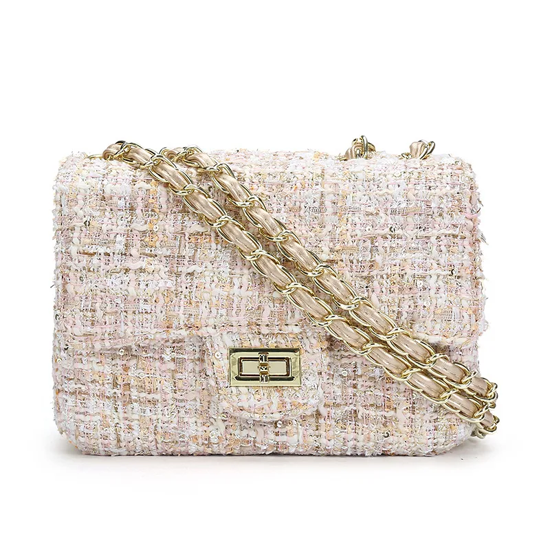 Wollen Messenger Bag met één schouderriem Stijlvolle en praktische tas voor dagelijks gebruik Comfortabel en elegant ontwerp Perfect voor werk, school of vrije tijd