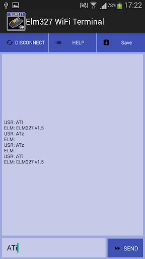 Elm327 WiFi Terminal OBD