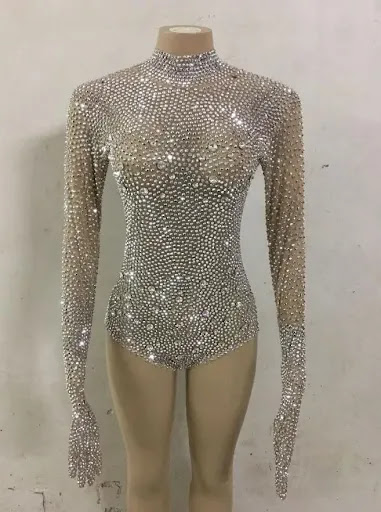 Title 1, Singer Dance Yoga Ring Rhinestone Elastic Jumps...