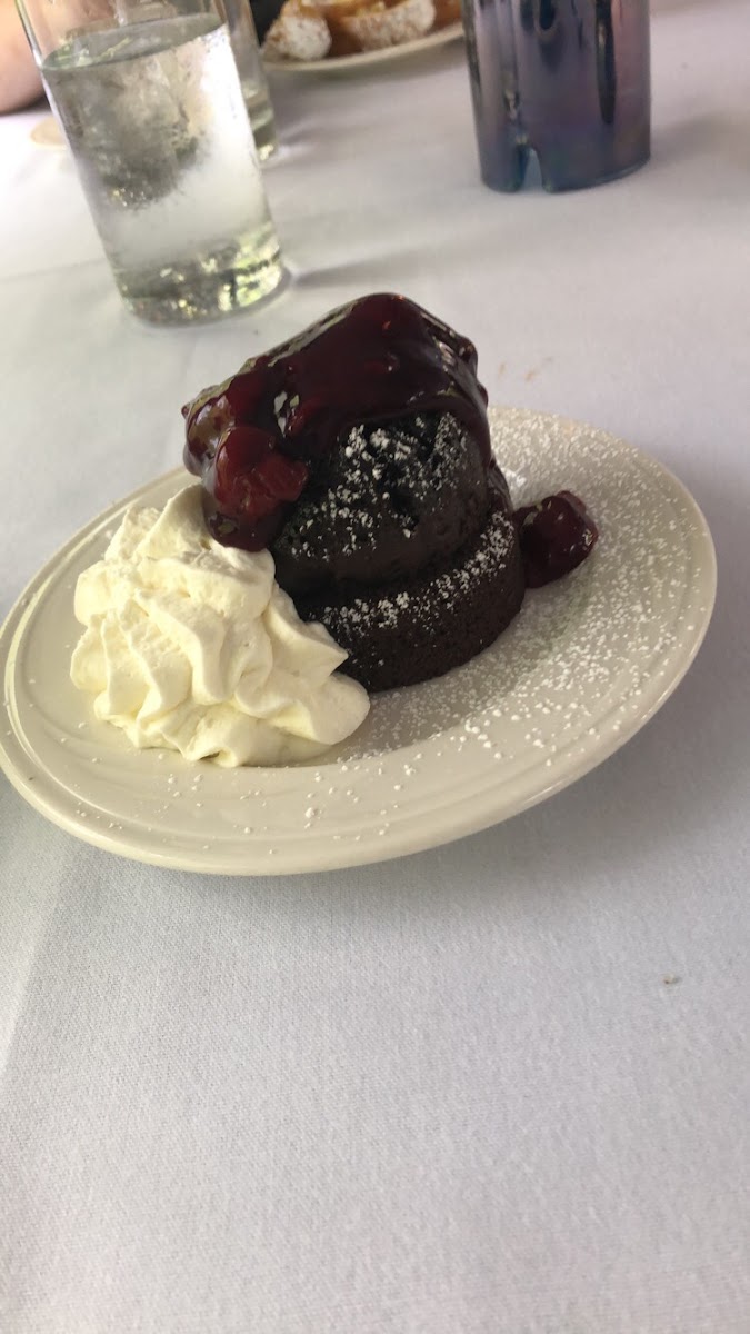 Gluten free chocolate cake with cherry cordial!