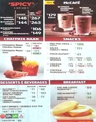 McDonald's menu 3