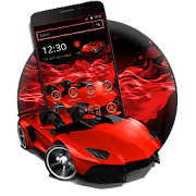 Red Speed Car Theme  Icon