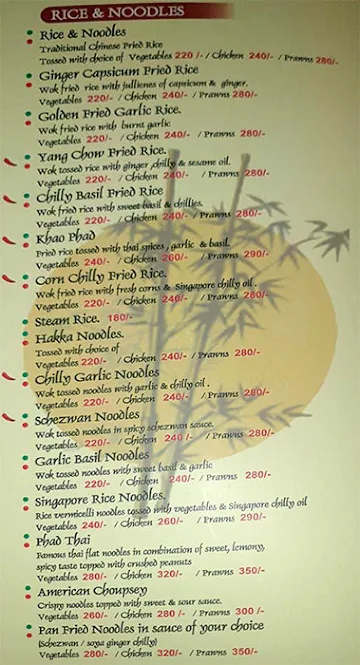 Foodies Corner menu 