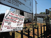 IN THE OPEN: A banner advertises the launch of the next porn DVD by   a  porn production team. Right: Make-up artist and assistant producer Livhuwani Mudau PHOTOs: SUPRISE MAZIBILA