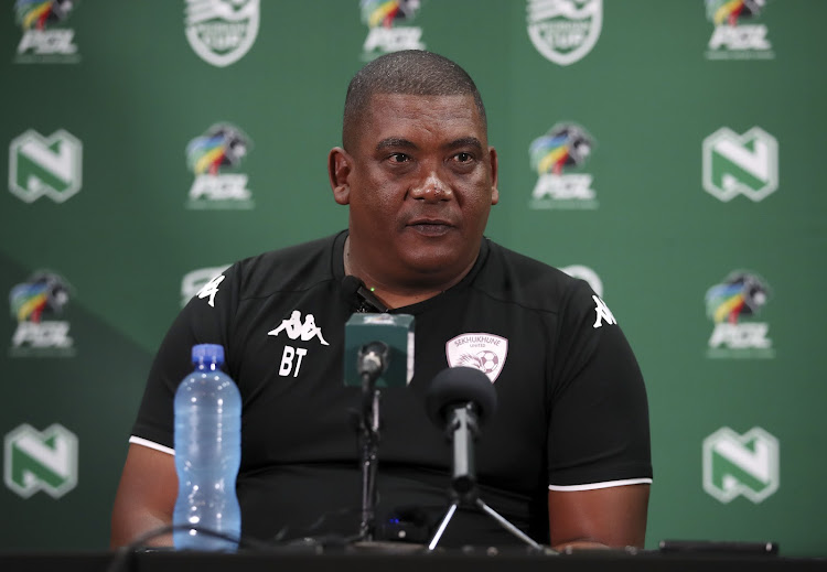 Sekhukhune United coach Brandon Truter during the Nedbank Cup quarterfinal press conference at the PSL Offices.