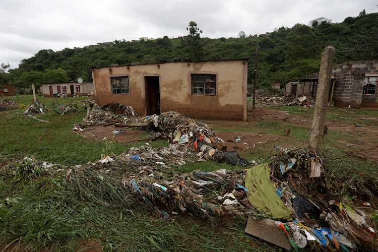 This house was damaged as floods wreaked havoc in Peace Valley.