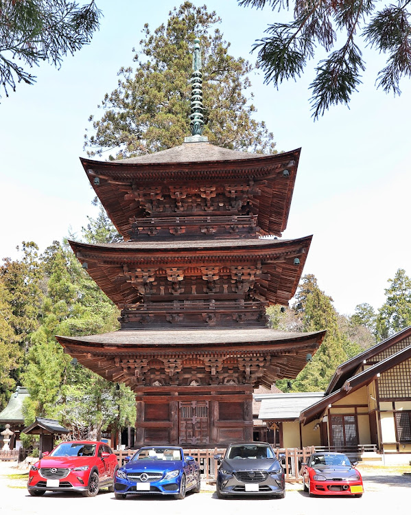 CX-3のサクラと愛車・シンシューベリーマッチ・シンシューセンキュー・今回もピーカン🔆🏔・ツーリング楽しい🤗に関するカスタム事例の投稿画像3枚目
