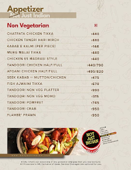 Not Just Indian menu 4