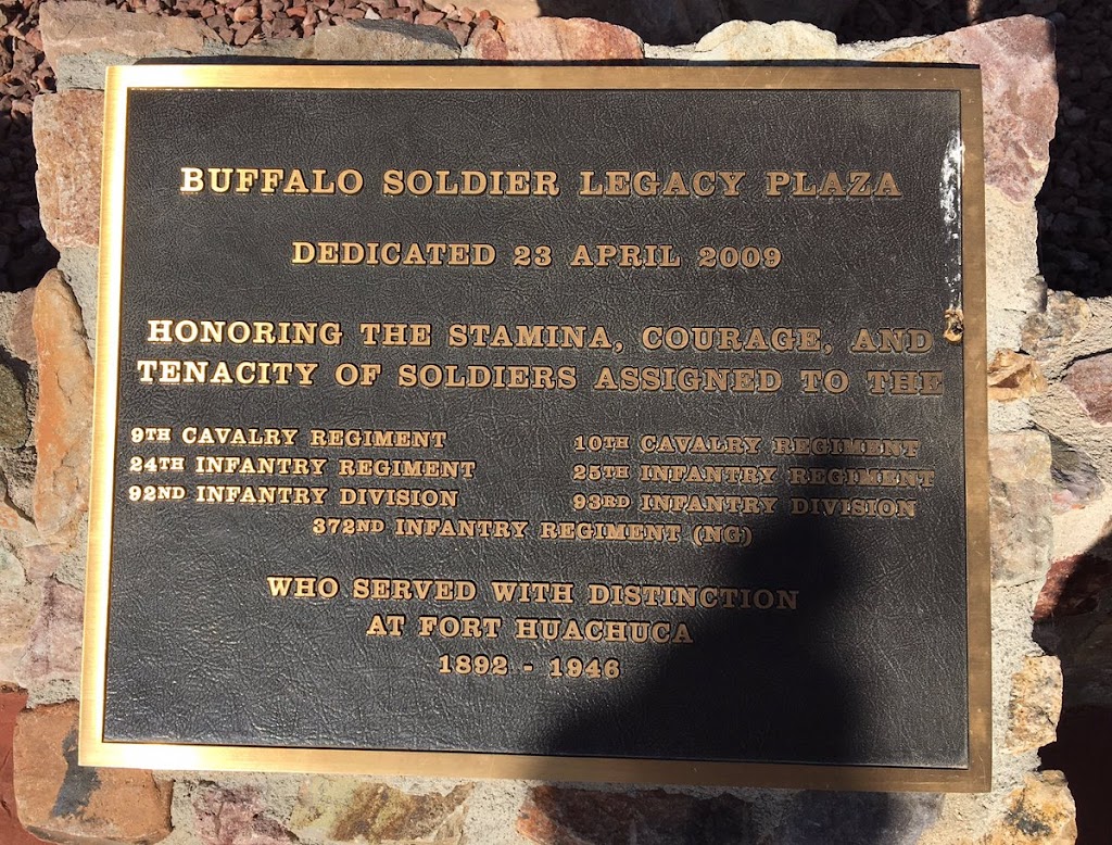 Read the Plaque - Buffalo Soldier Legacy Plaza
