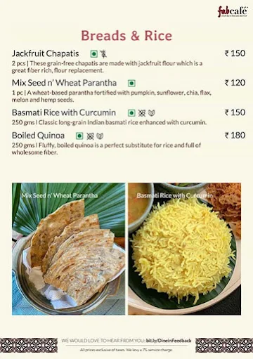 Fabcafe By Fabindia menu 