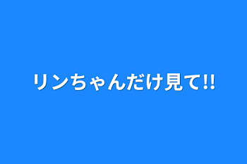 リンちゃんだけ見て!!