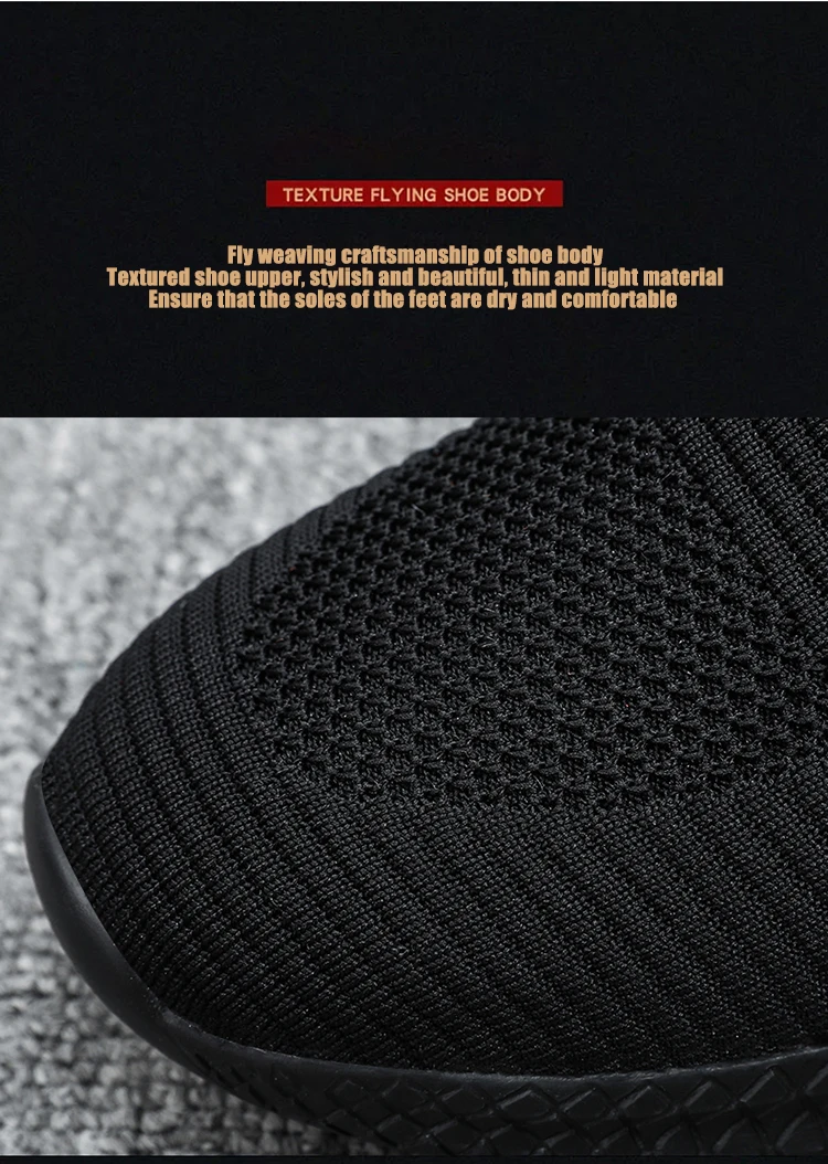Title 7, Ademende, vliegende geweven mesh schoenen voor ...