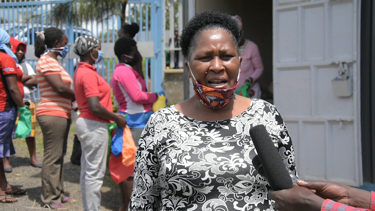 Rev Joyce Njeri at Global Otreach Assembly in Kahawa Wendani.