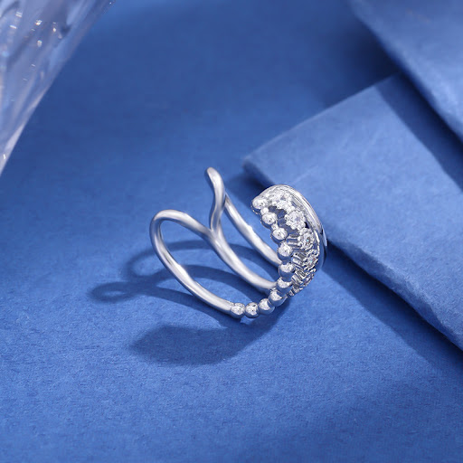 Title 16, Micro-Inlaid Full Diamond Super Non-pierced Ear...