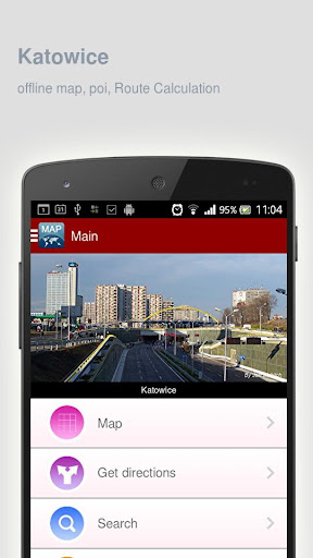 Katowice Map offline